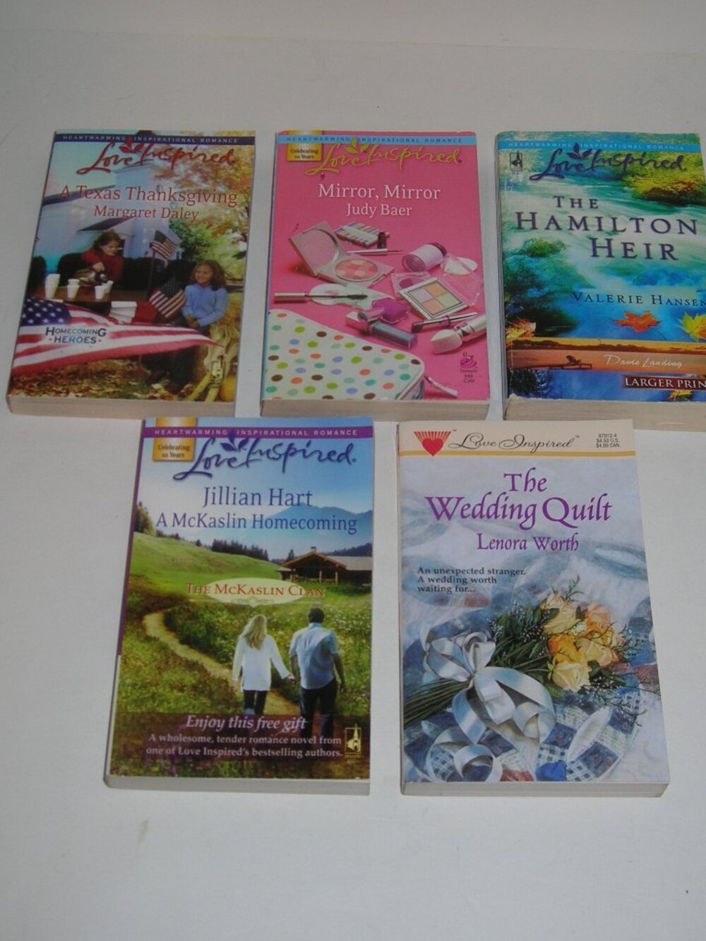 Lot of 5 ~ Love Inspired Novel Books Heartwarming Inspirational Romance New 93